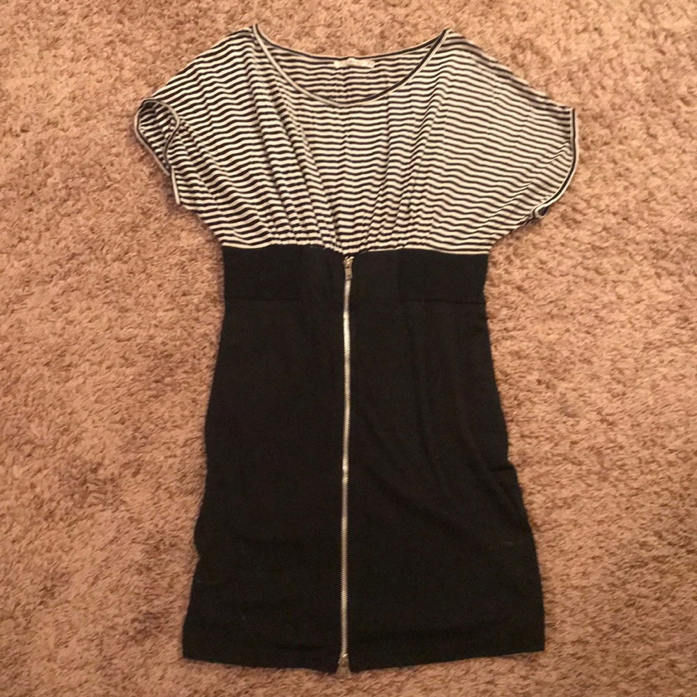 Zip front dress
